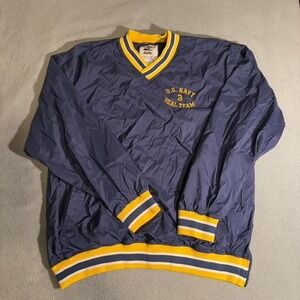 Navy and yellow vintage U.S. Navy Seal Team sweatshirt‎ 2XL